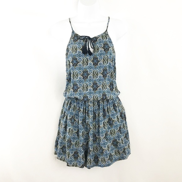 Hollister Blue & Tan Tank Dress - Picture 1 of 8